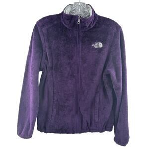 The North Face Women's Purple Fleece Jacket Small‎ Zip Pockets Gorp Cabin Camp